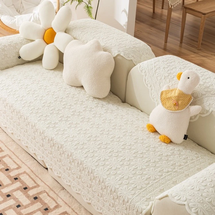 蕾丝加厚沙发巾盖布扶手巾沙发垫靠背巾防尘防滑沙发套罩四季通用