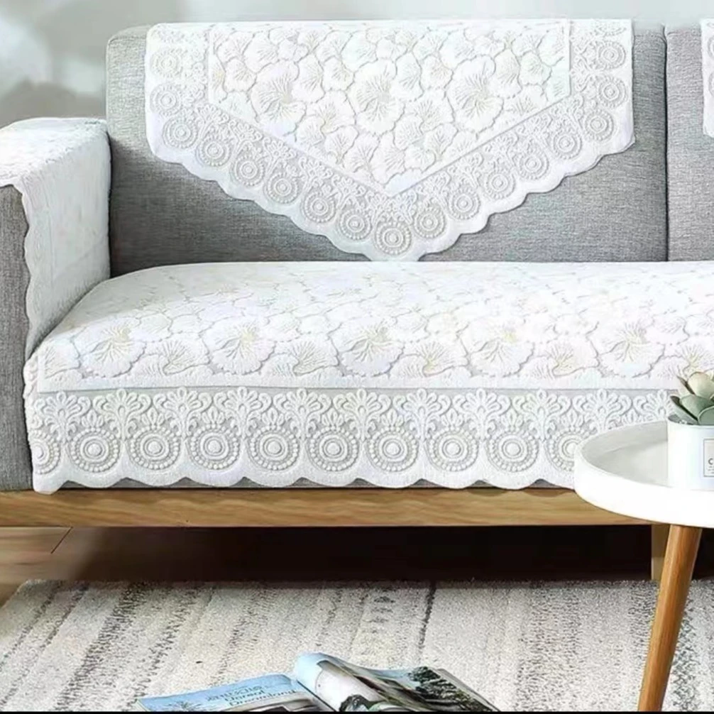高档蕾丝沙发巾沙发盖布靠背巾扶手巾全盖沙发垫四季通用沙发套罩