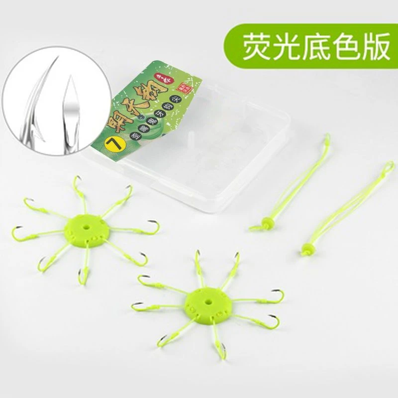 朝天钩翻板钩套装野钓防挂底海竿海杆爆炸钩神器夹饼八爪翻版鱼钩