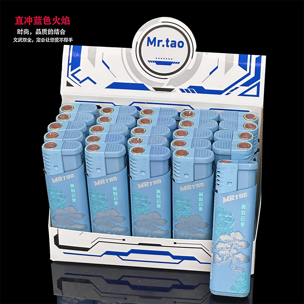 新品直冲松柏时尚打火机批发简约便捷个性防风打火机高颜值网红款