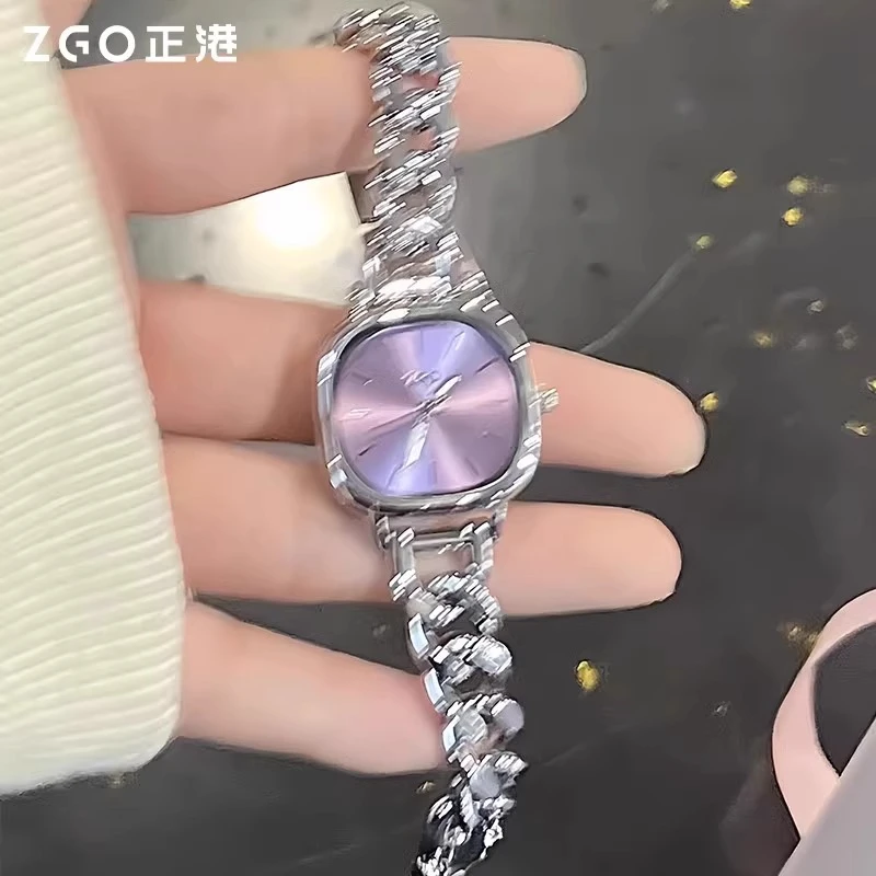 正港小香风方糖手表女生学生高级感送闺蜜女友生日礼物蓝眼泪手表