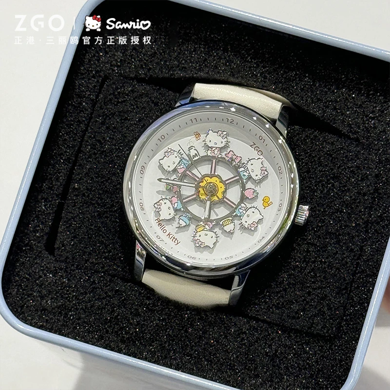 【双11好物】正港X三丽鸥HelloKitty联名手表女初高中学生旋转木马