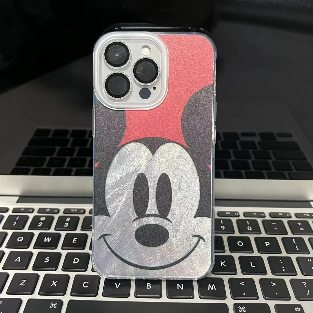 红色米奇适用于苹果15手机壳14/13/12羽纱壳防摔创意