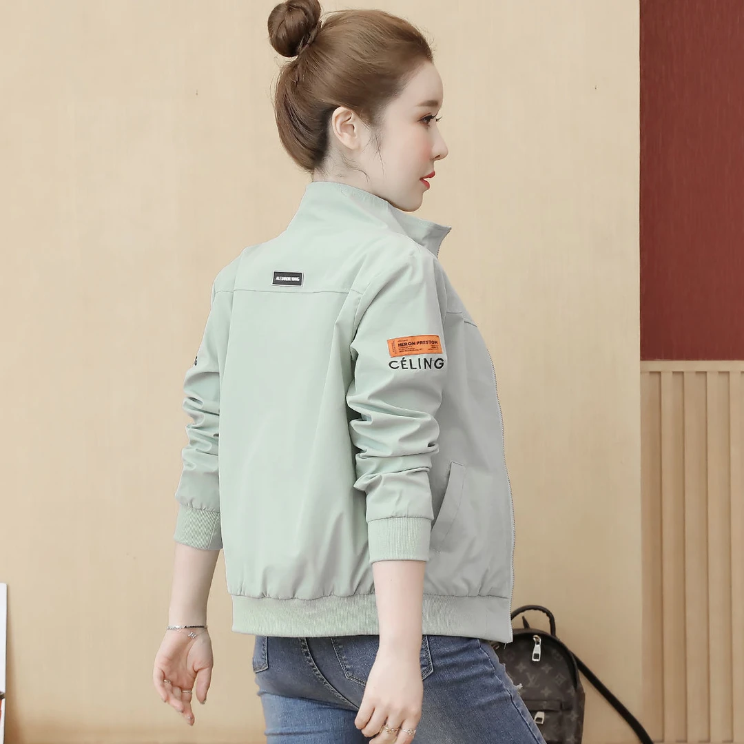 高档女士短款外套女春秋2023年新款春季休闲小个子夹克棒球服上衣