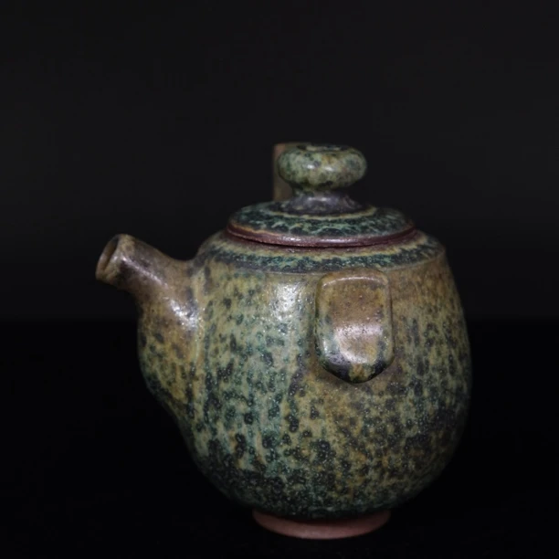 吴遠中未名窑陶瓷翠翎双耳壶复古泡茶壶茶具创意创意创意创意家用