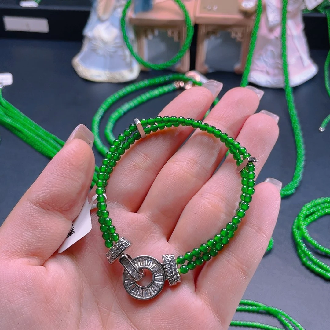 翡翠手链未镶嵌，11111