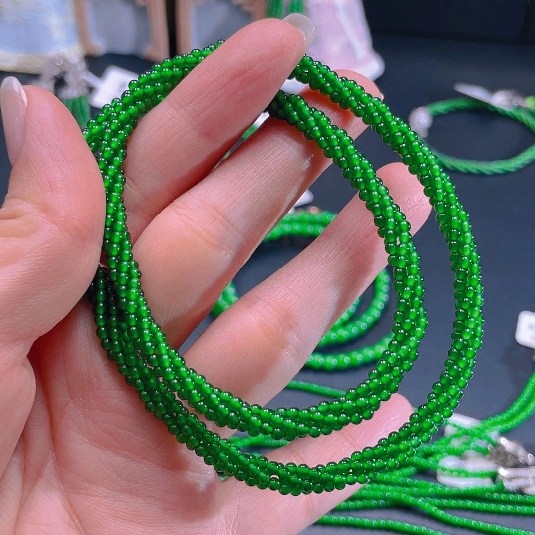 翡翠手链未镶嵌小*姨，11111