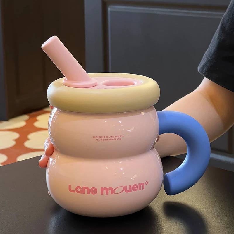 章鱼小姐的杯子大容量保温杯高颜值女生水杯316L不锈钢保温保冷杯