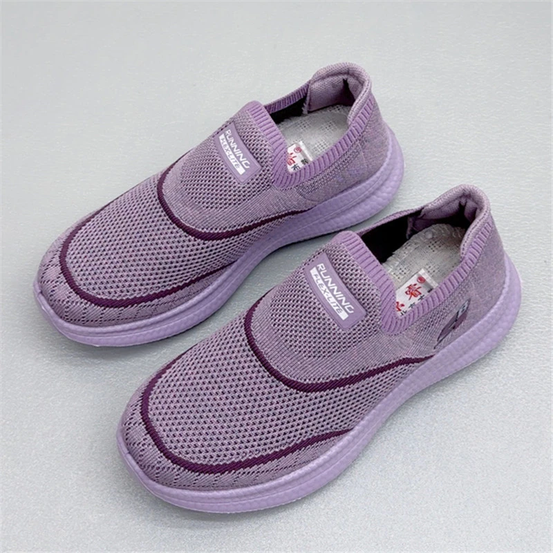 秋季新款舒适软底男女同款情侣老北京布鞋休闲健步鞋透气飞织单鞋