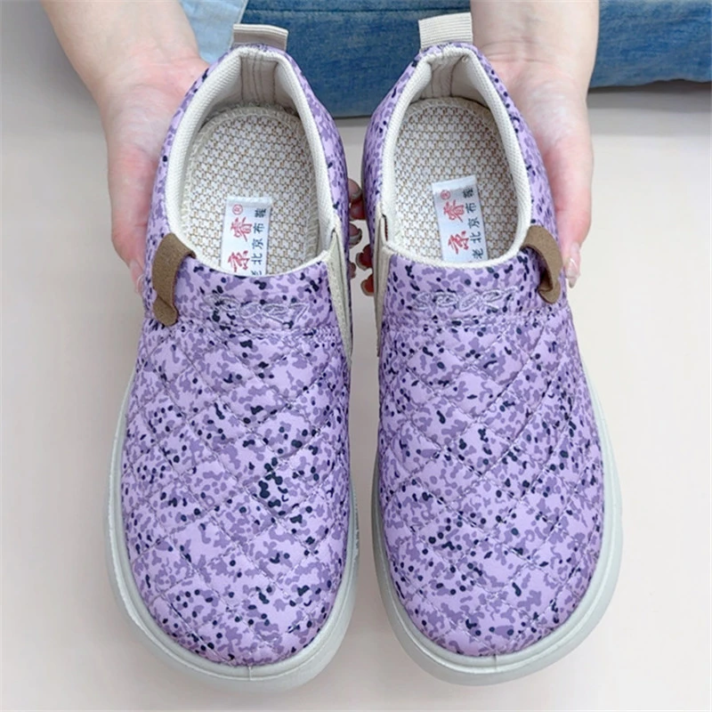 秋季新款老北京布鞋轻便舒适透气女士单鞋一脚蹬懒人鞋妈妈鞋