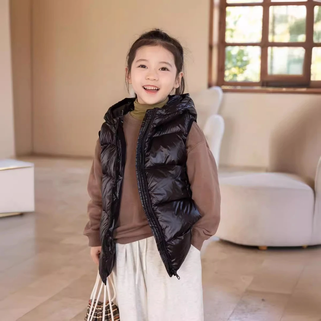 2395冬季新款男童女童宝宝外穿加厚马甲中小童保暖中大童