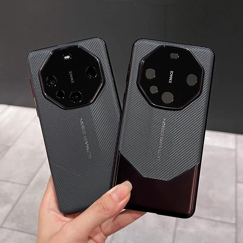 适用华为mate60pro手机壳50Pro碳纤维纹40Pro拼接秒变非凡大师RS.