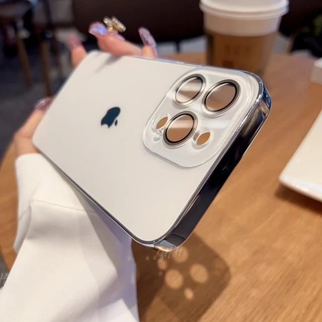 高级感原机色适用苹果17pro手机壳简约iPhone16promax自带镜头膜.