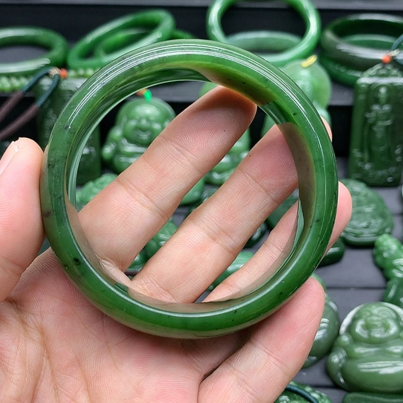 【闪购商品】和田玉（碧玉）手镯未镶嵌知**乐