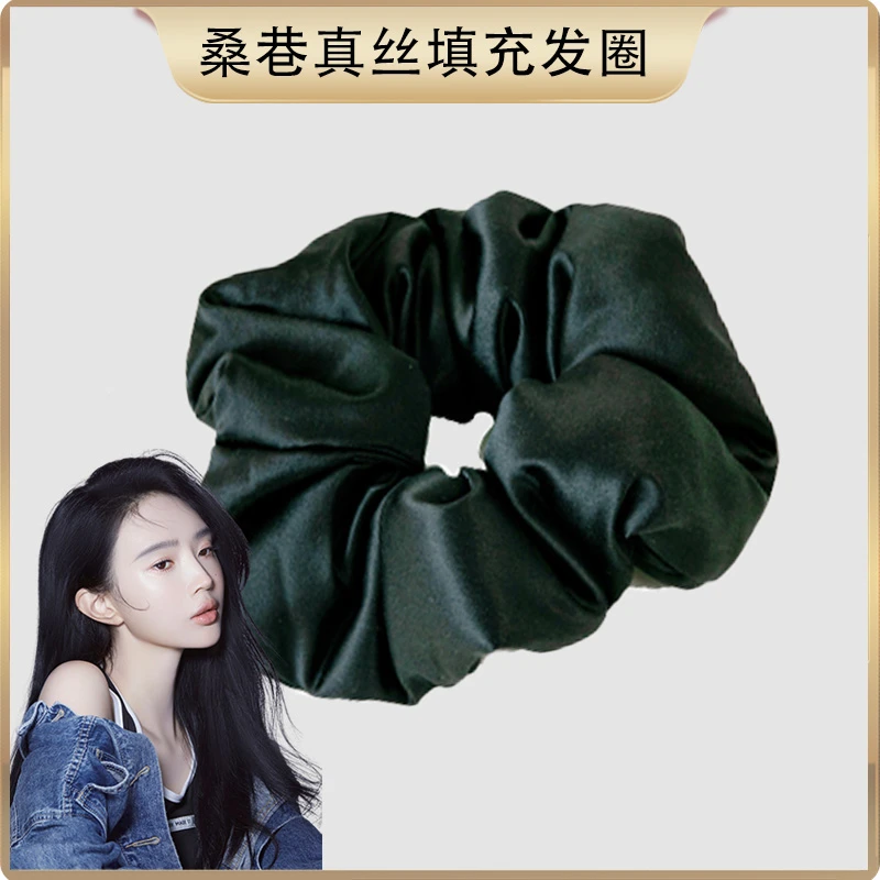 【阿都k专属】100%真丝发圈（6A级30姆米真丝) 发饰 填充发圈素圈