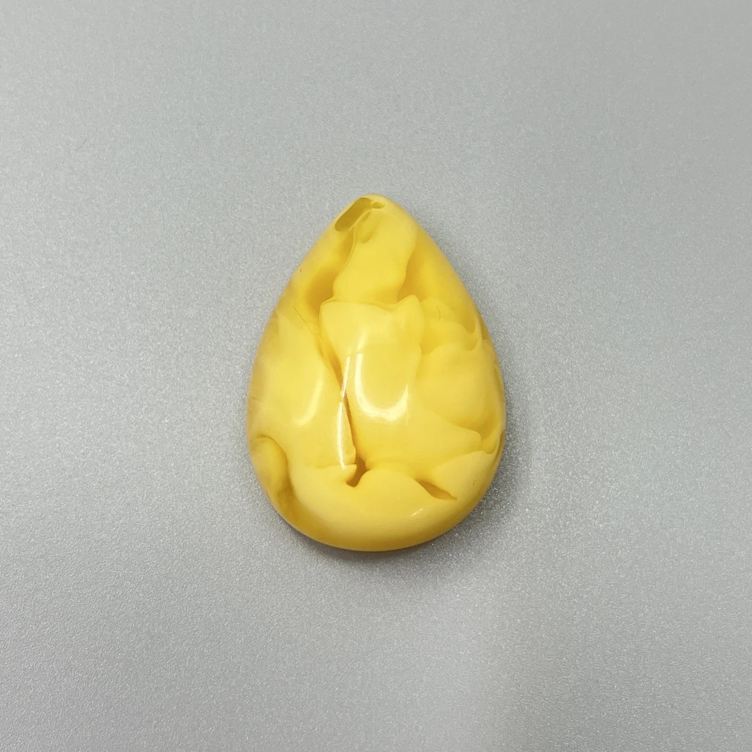 满蜜鸡油黄妖花水滴吊坠*DYZB11340（多样性发货）