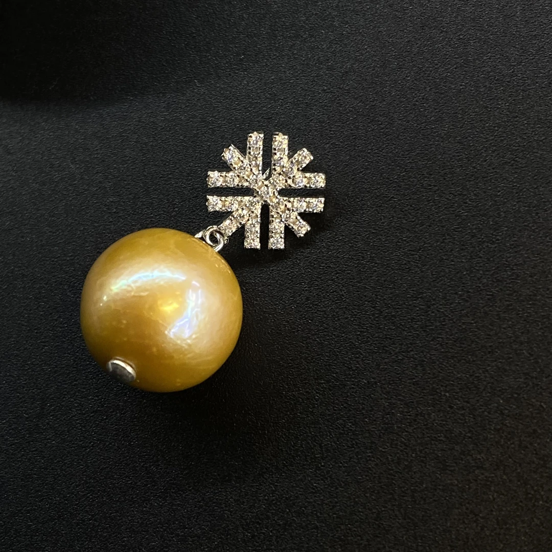925金珠雪花吊坠*WZG11819