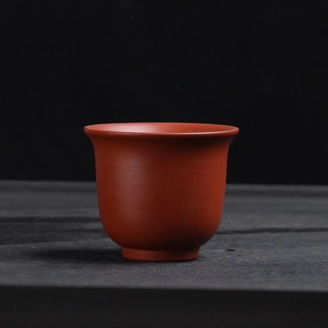紫砂朱泥单人功夫茶具杯家用  个人杯
