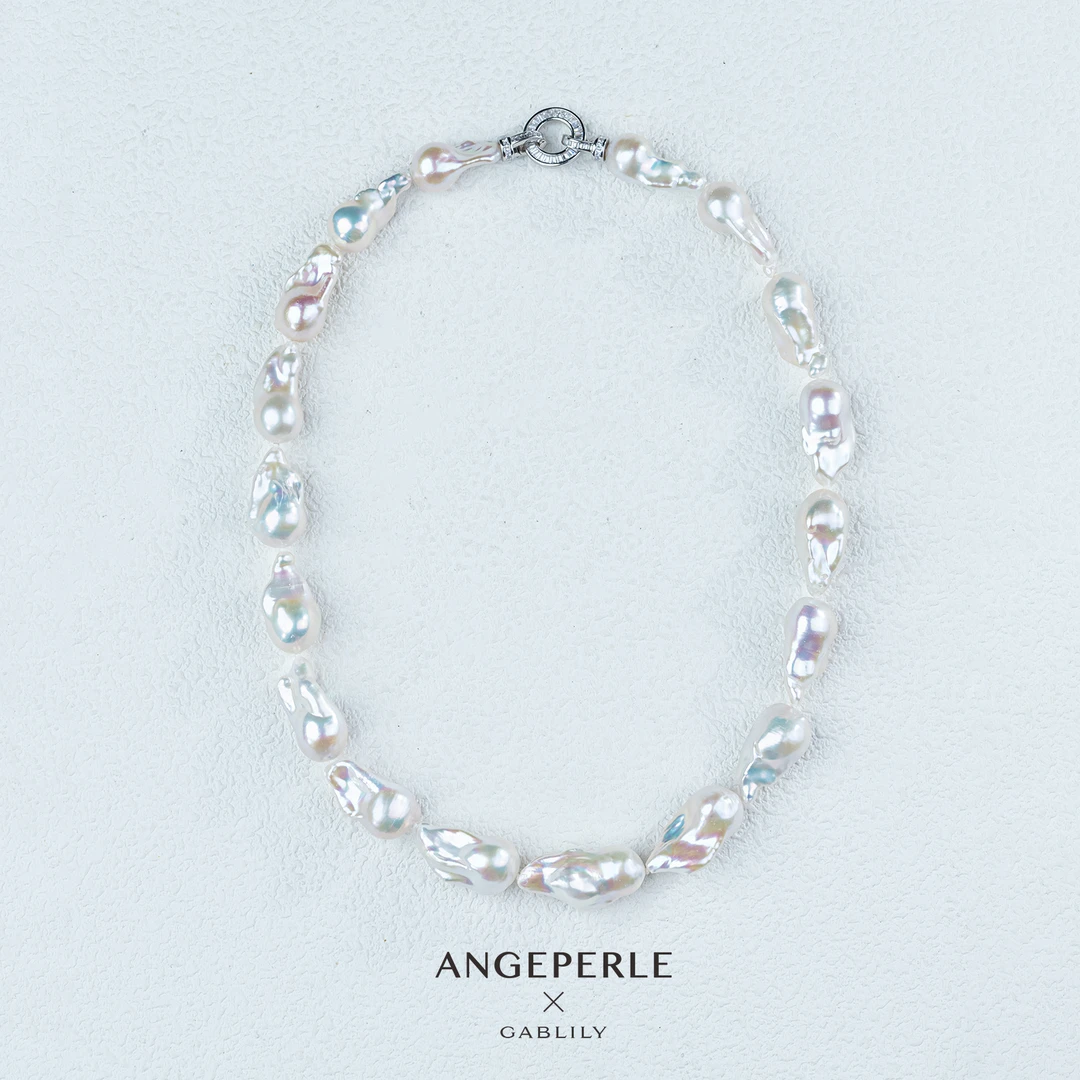 【泉腾腾】天使之泪 淡水珍珠巴洛克项链S925银扣头10-13mm时尚百搭