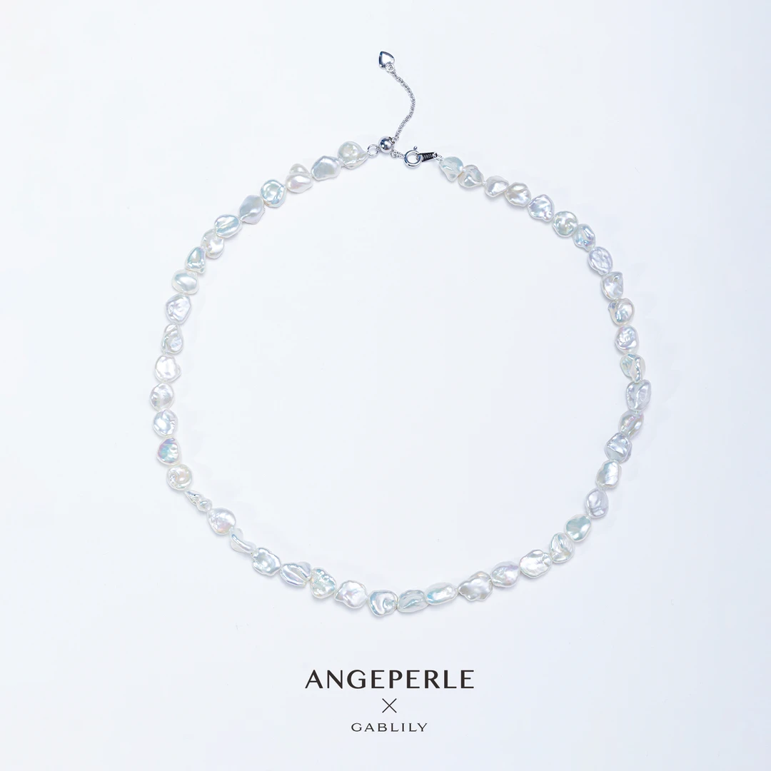 天使之泪淡水珍珠S925银克旭项链7-8mm（多样性发货1件）【小乔推荐】