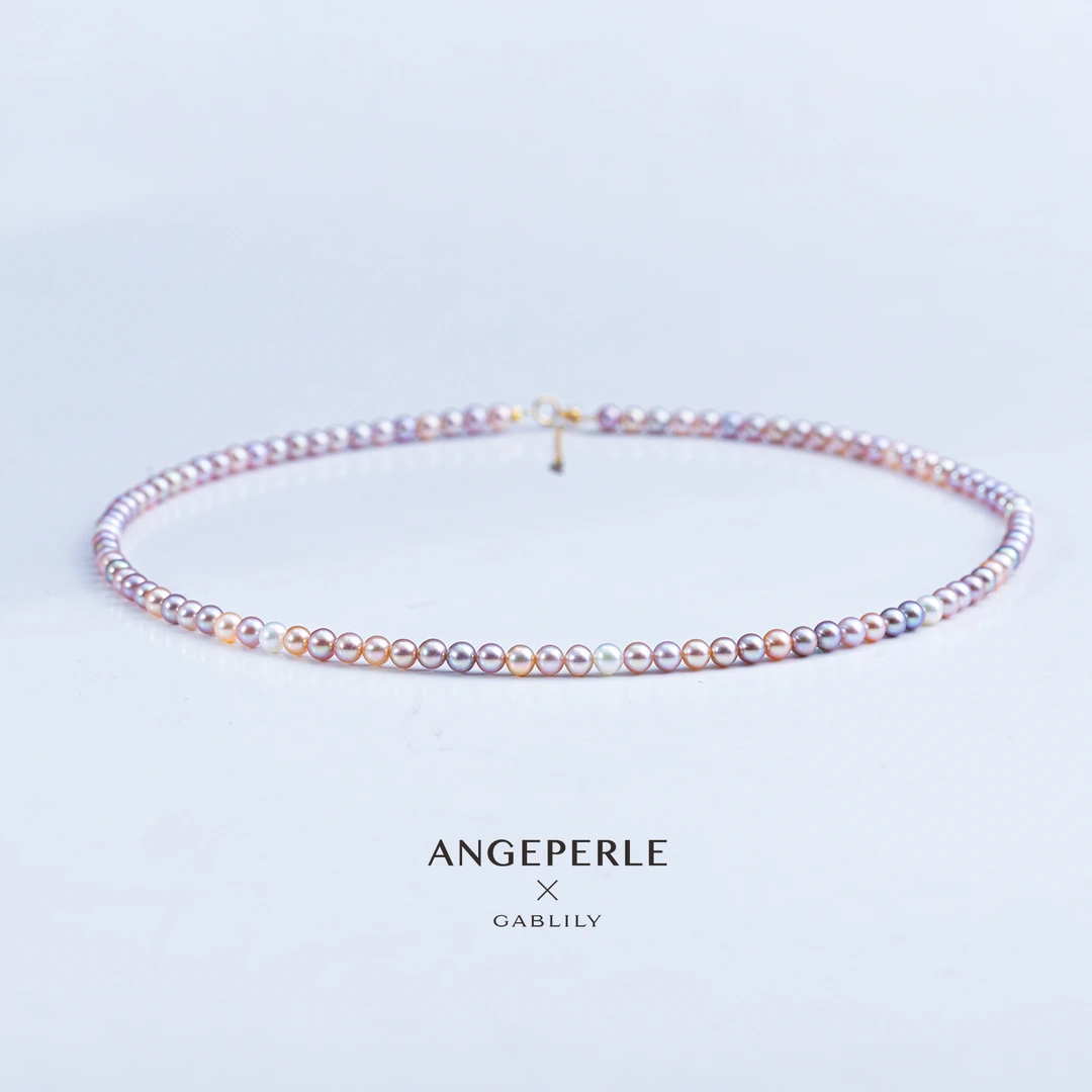 【美羊羊MYY】天使之泪淡水珍珠18K金multi-color小米链4-5mm百搭款