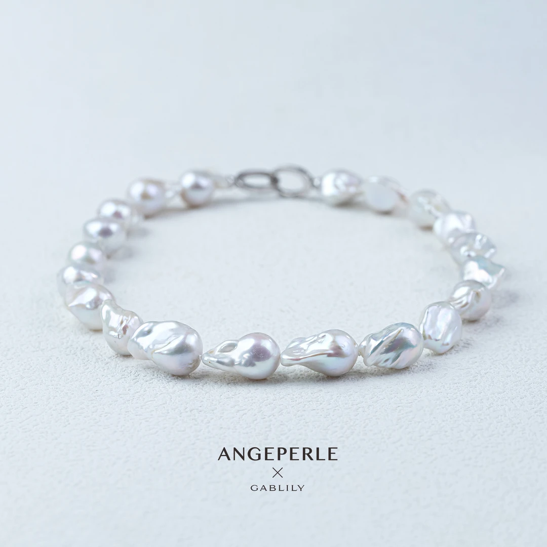 【泉腾腾】天使之泪 淡水珍珠巴洛克S925银扣头项链11-13mm时尚百搭