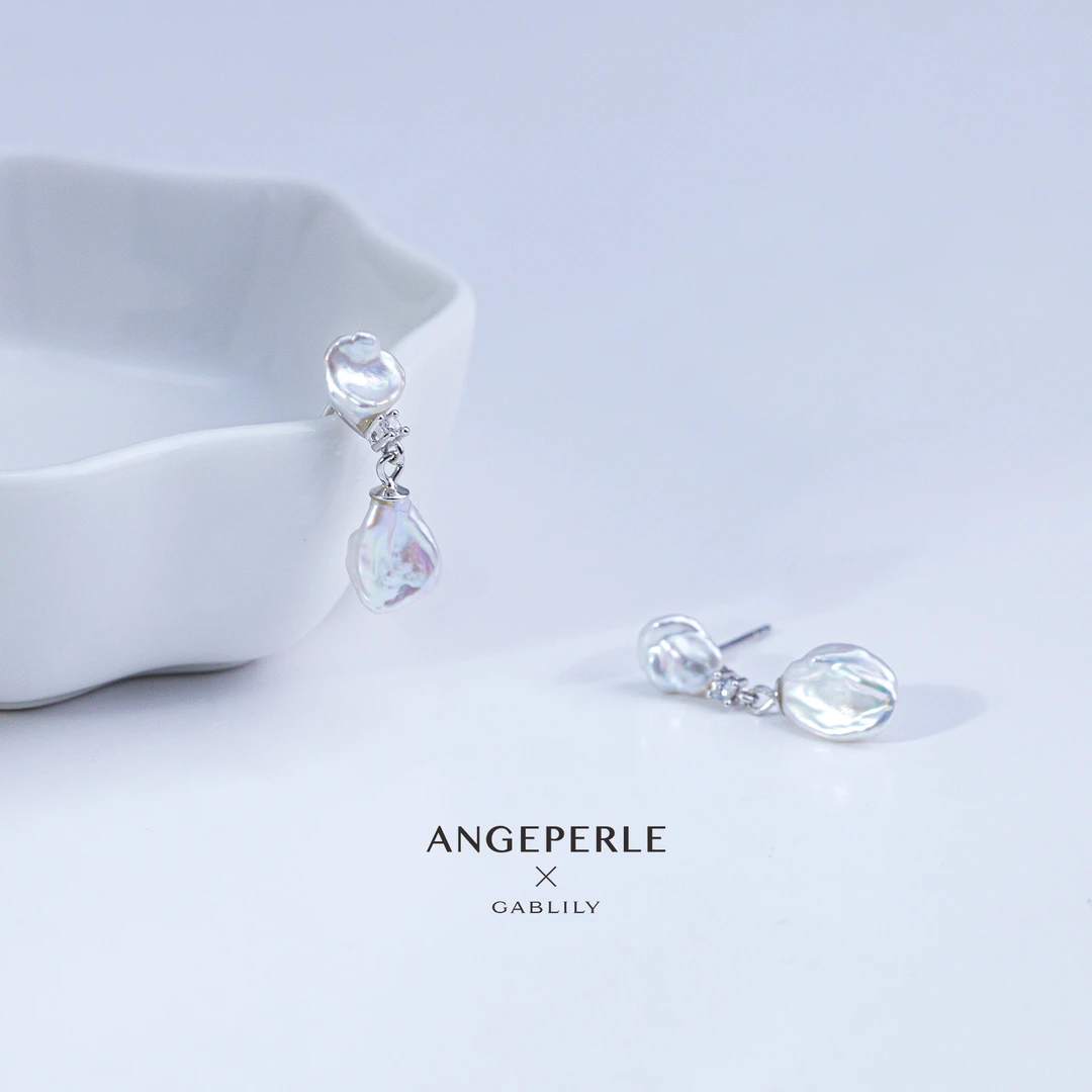 天使之泪淡水珍珠S925银耳饰5-7mm时尚（多样性发货1件）【梅梅推荐】