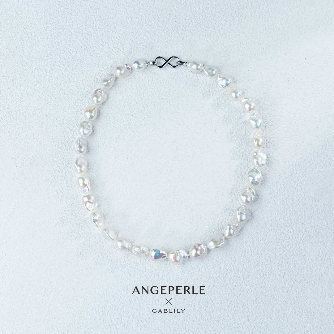 【泉腾腾】天使之泪 淡水珍珠巴洛克项链9-12mm时尚百搭气质经典款