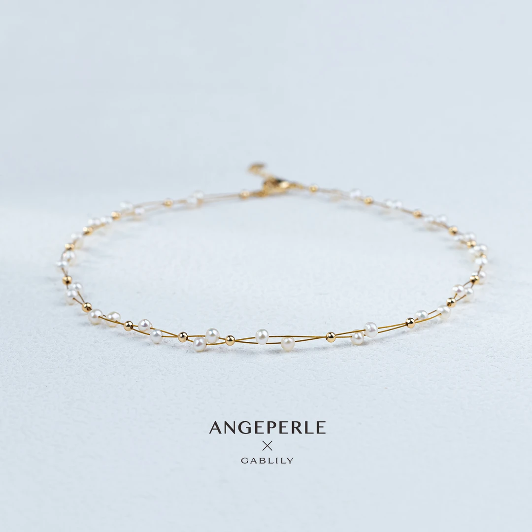 【静姐小院】天使之泪淡水珍珠设计款双层满天星3.5-4mm仙女精致款