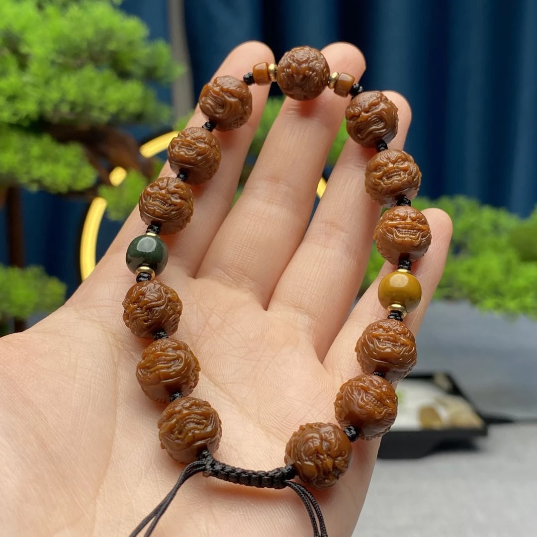 1.1  玉化猴头佛道同修   手串