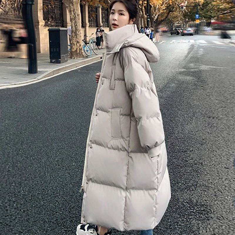 卡丹路加厚款服女2023年新款冬装过膝长款衣冬季羽袄外套时尚