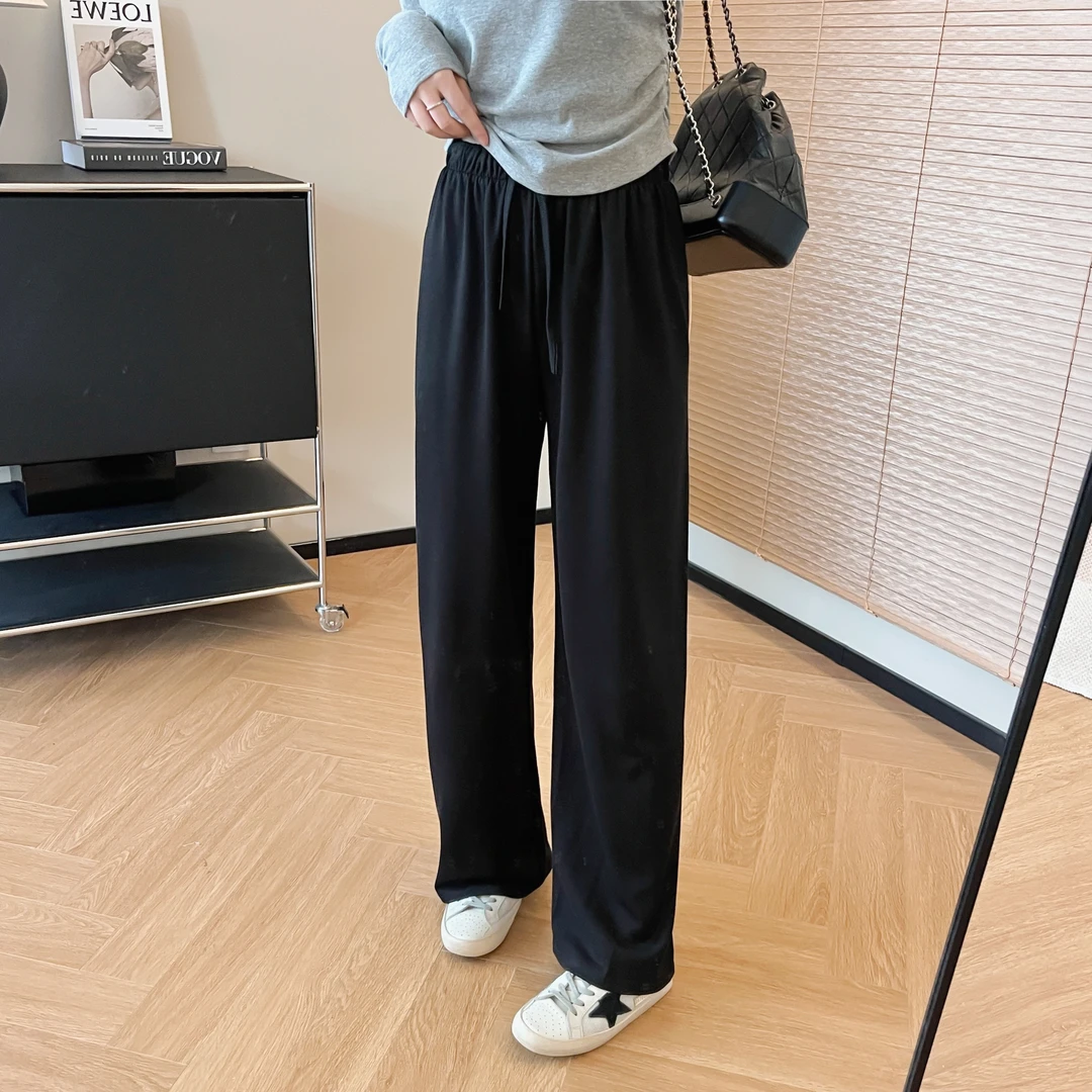大叮自制 清仓！ 300g高克重铜氨丝垂感春秋直筒阔腿裤 K1428