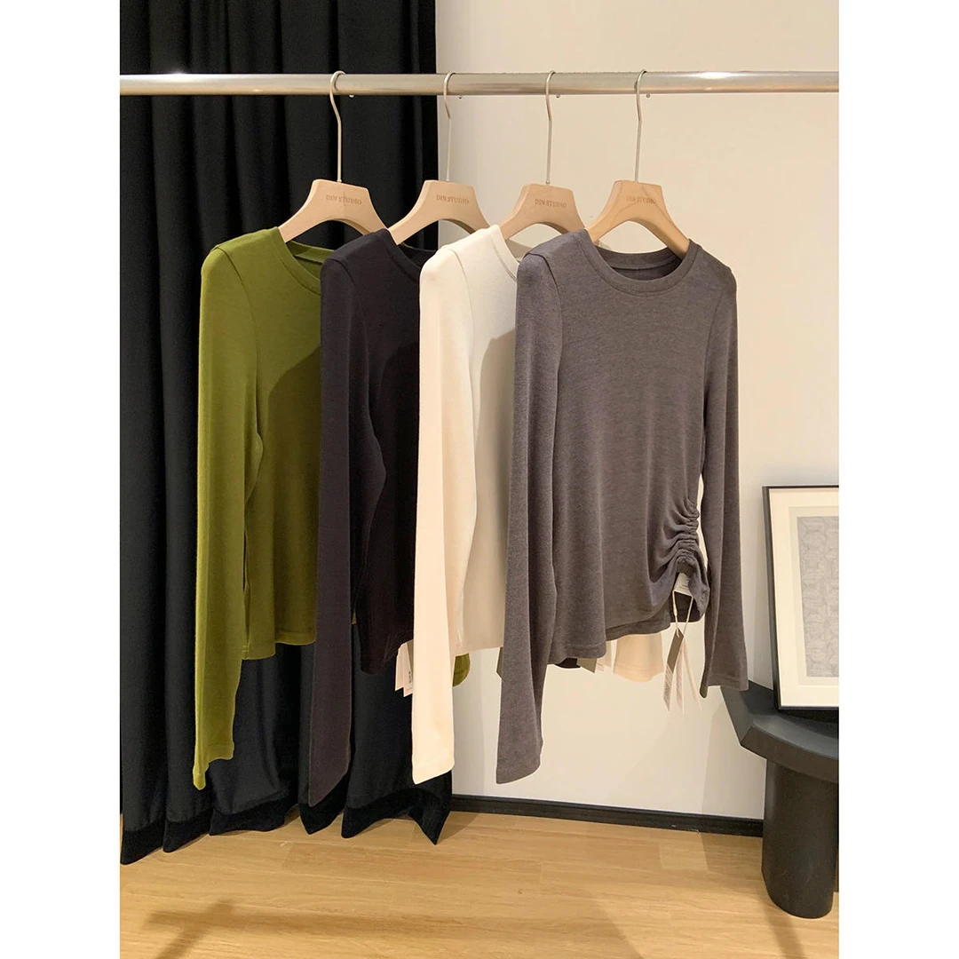 大叮自制 清仓！抽褶长袖打底 S3523