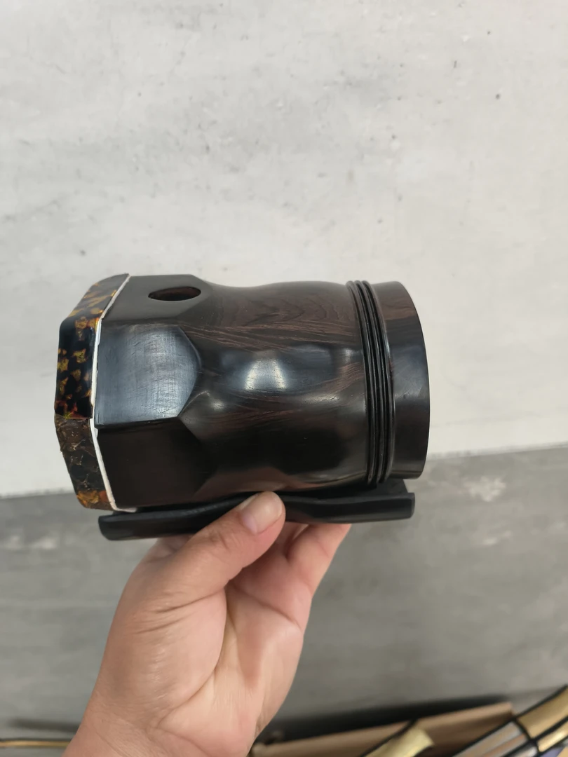 老料黑檀扁八角琴桶