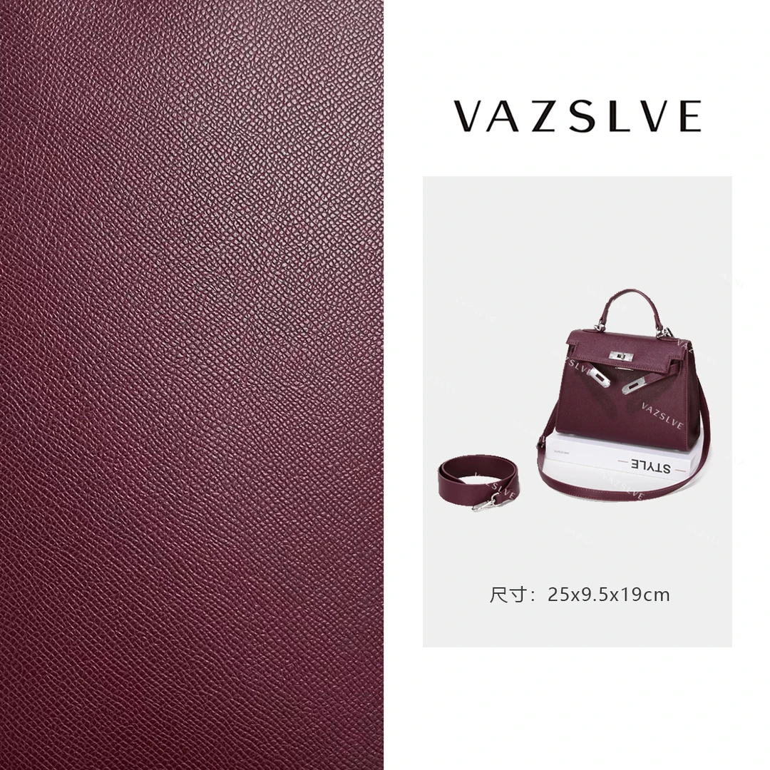 GQ-8468-紫红色 气质条纹设计师韩版斜跨轻奢包