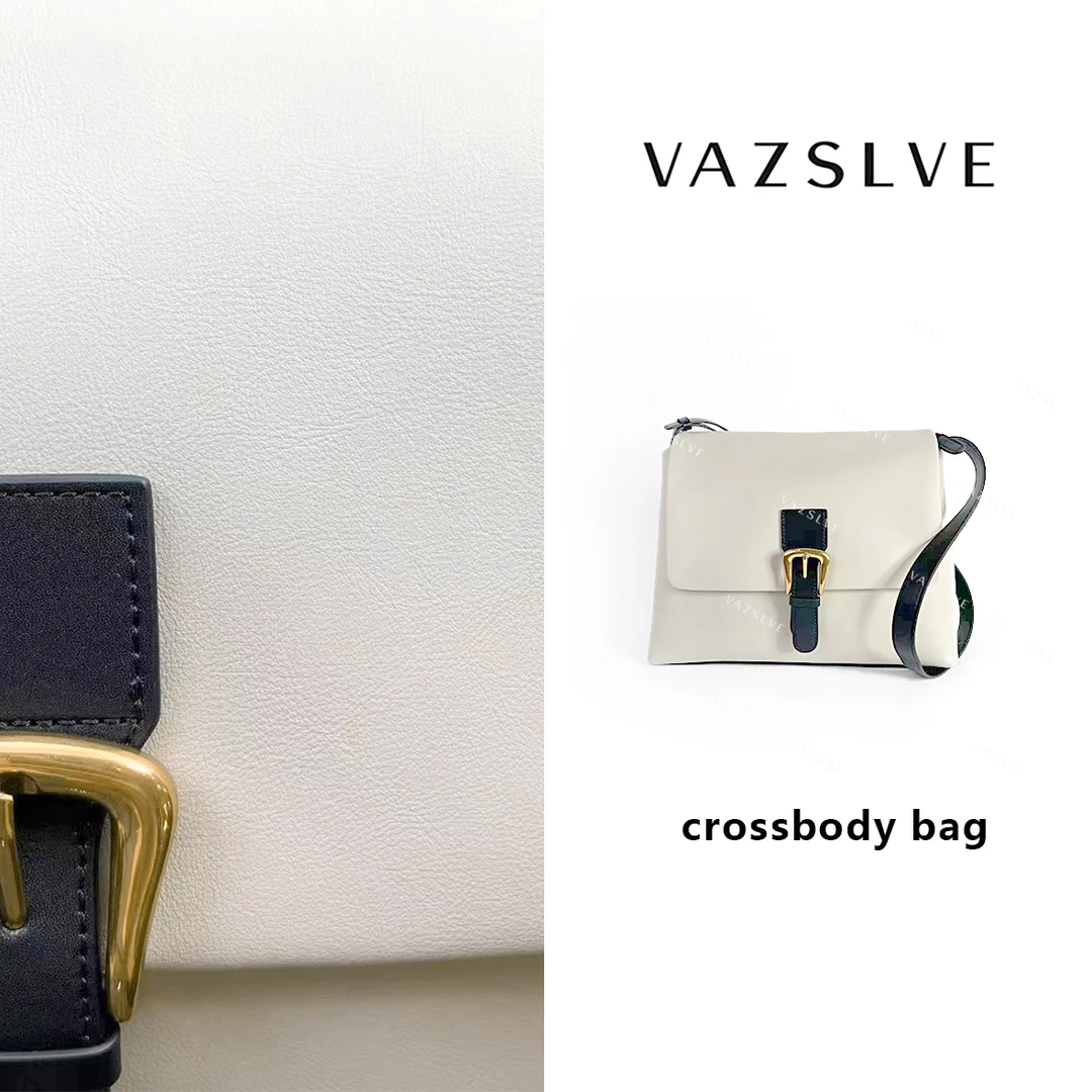 M7553C-冷月白/黑  夏新款时尚百搭女士真皮轻奢质感手提包