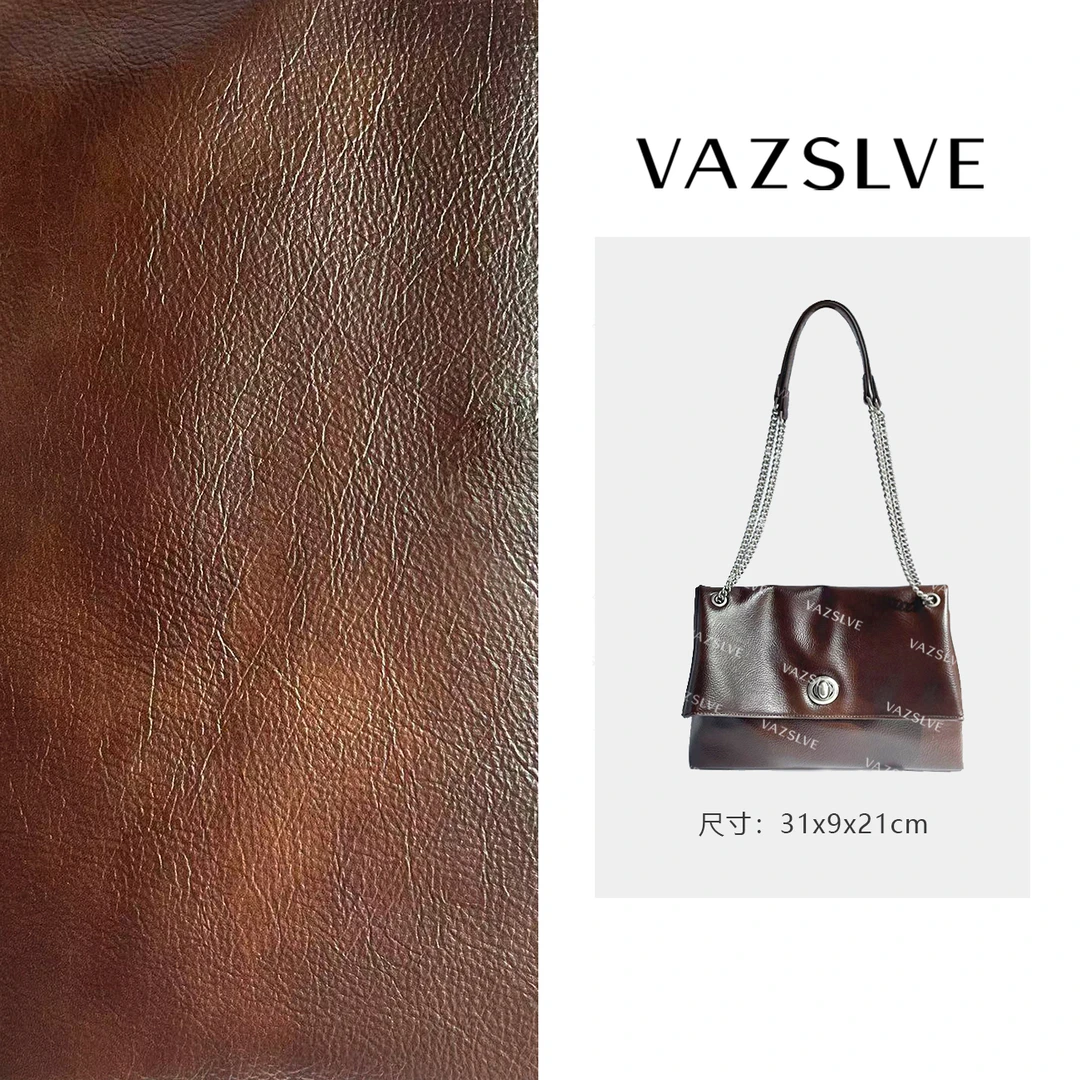 VAZSLVE/原创设计SK-82700-焦糖棕  春季新款轻奢小包