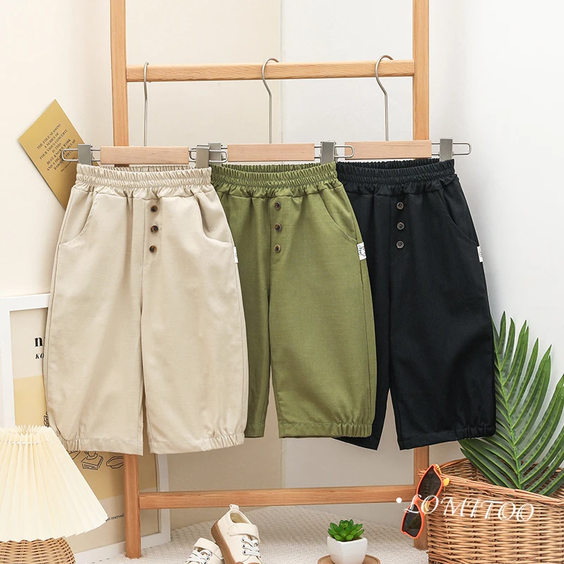 【小洛家珂珂专属】2024夏季新款 休闲洋气百搭时尚薄款中裤4K039