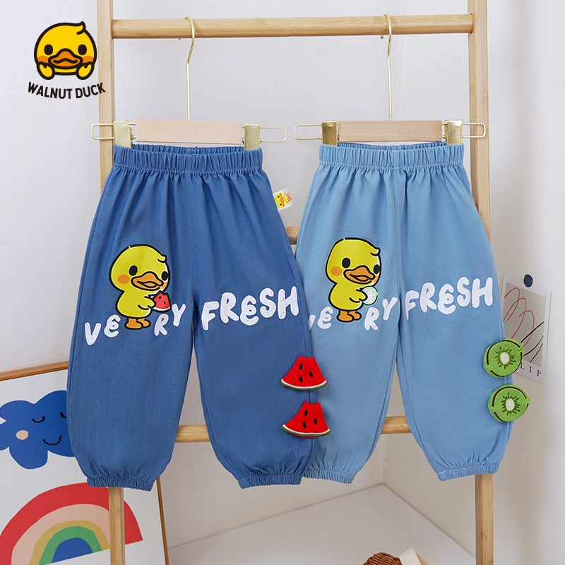 2025夏季新款男女童休闲薄裤潮童立体卡通2142