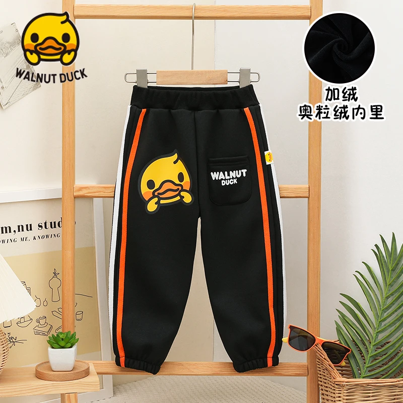 WALNUTDUCK2023冬季款卡通宝宝鸭加绒卫裤2575-1