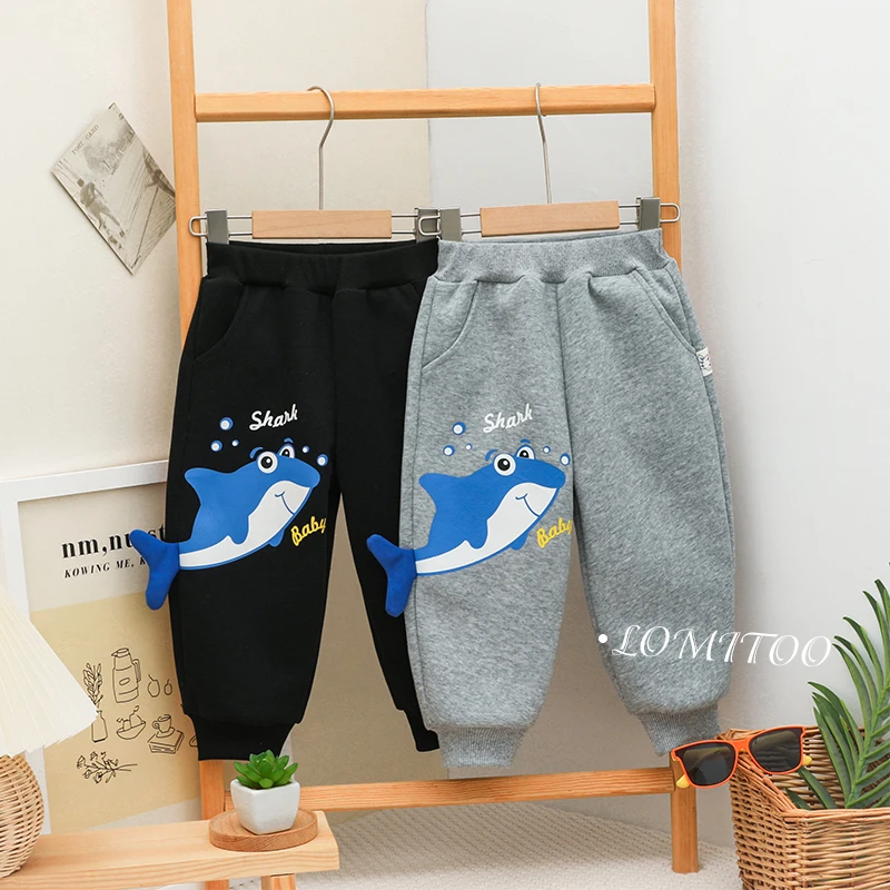 lomitoo/洛米兔2025春秋季新款长裤 泡泡大白鲨卫裤8043