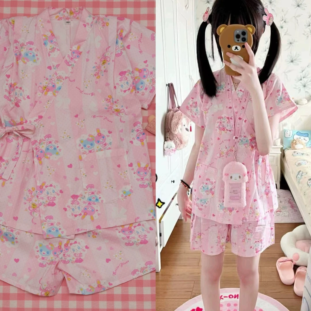 日系y2k可爱睡衣软妹风牛仔裙软妹风少女萝莉亚文化套装呐咔呐咿