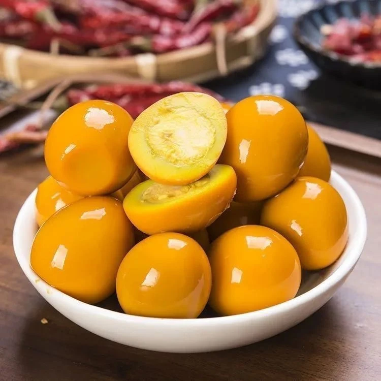 卤香鹌鹑蛋盐焗无壳五香味卤蛋开袋即食休闲解馋美味小零食