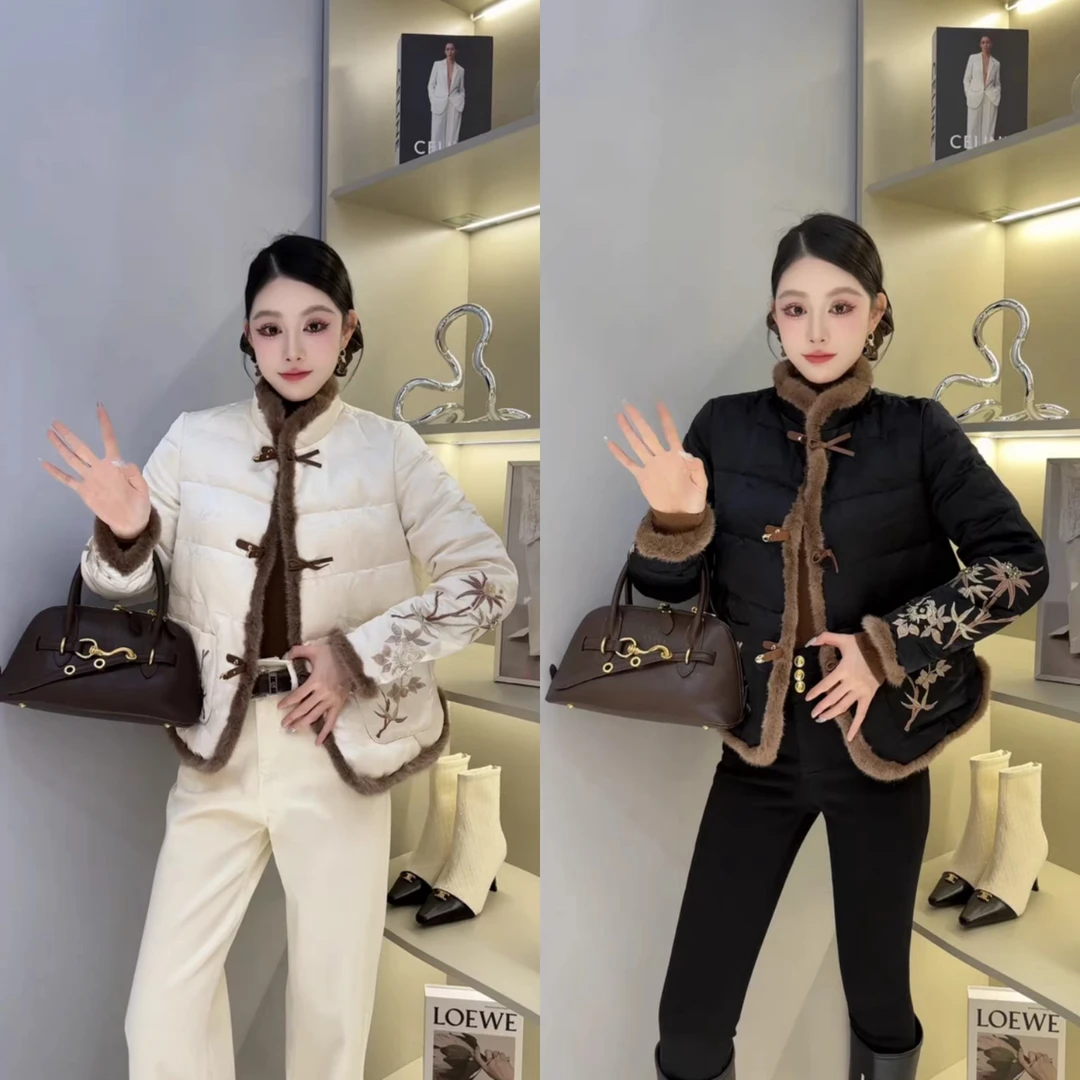 9017款芭莎家拼水貂鹅绒服