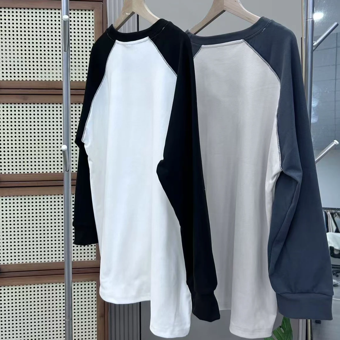 【秋冬新款】女士磨毛小马刺绣圆领打底衫9267