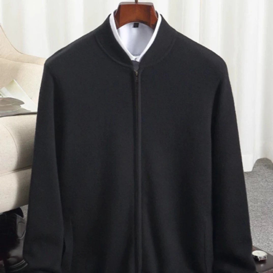 【男款加厚】开衫双提针织衫羊绒衫68支3长袖冬款男士新款