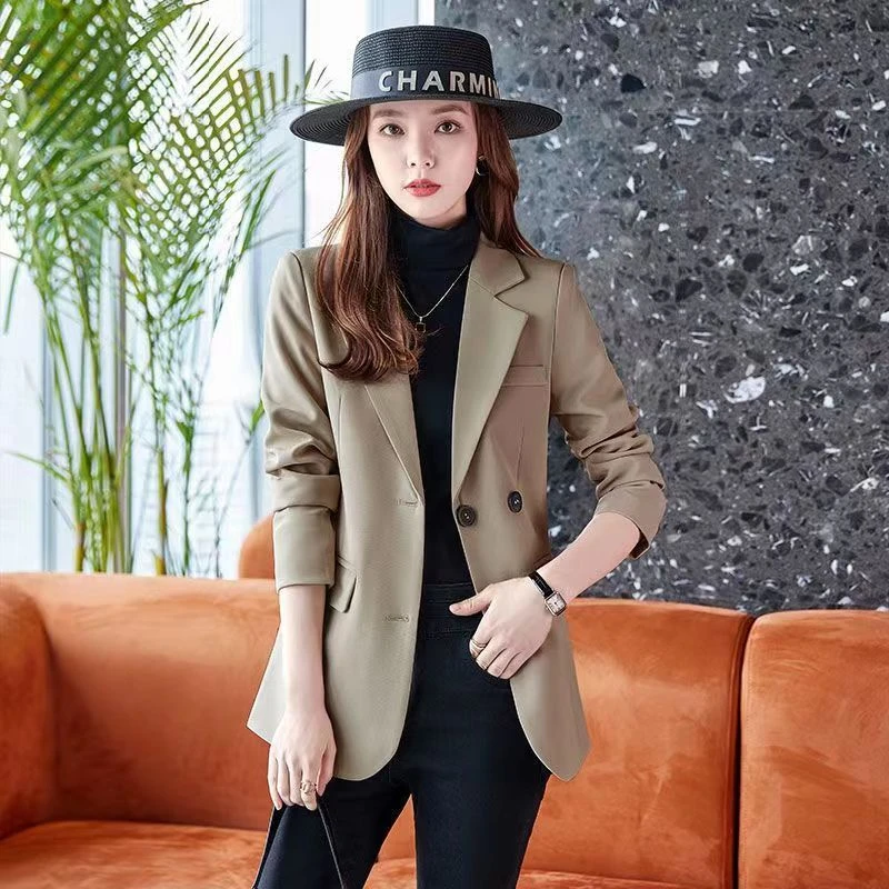 黑色小西装女外套高级感小西服洋气秋装新款女装2025西装外套女