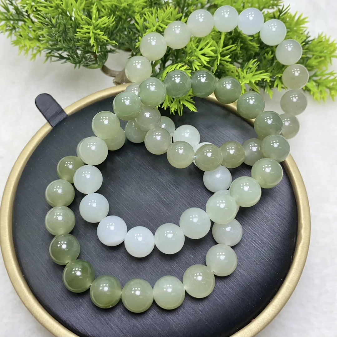 天然和田玉渐变色单圈手链手串 多样性发一  00774