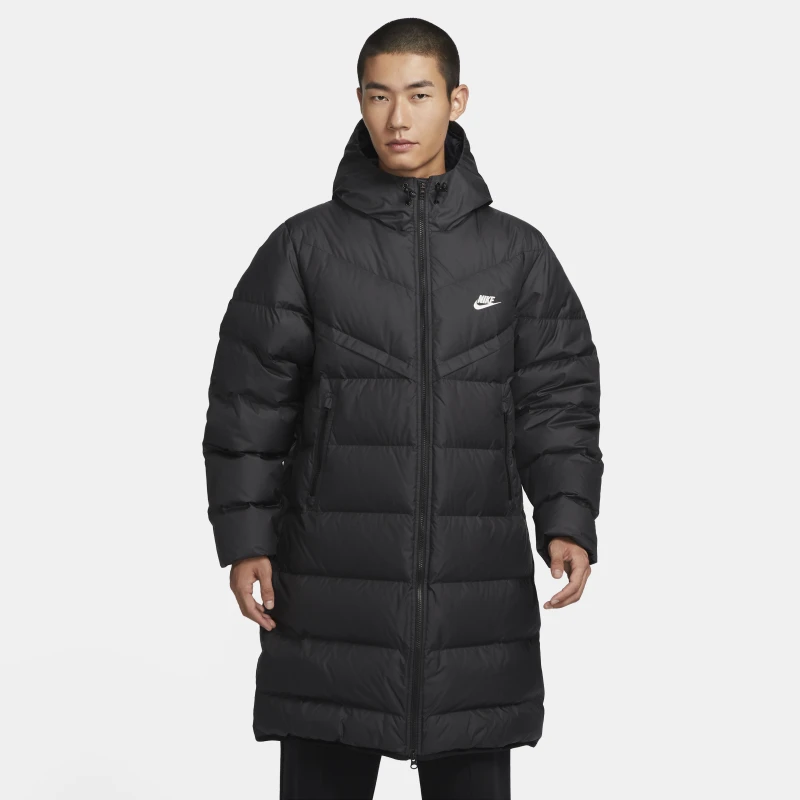 【退】Nike耐克官方男子防风拒水连帽羽绒外套鸭绒好羽绒FB8180