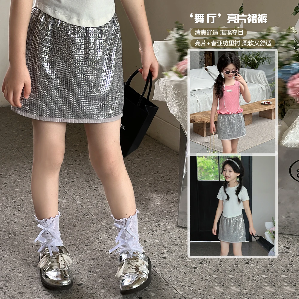 【舞厅6】女童短裙2024新款夏季半身裙宝宝洋气裙子K2128